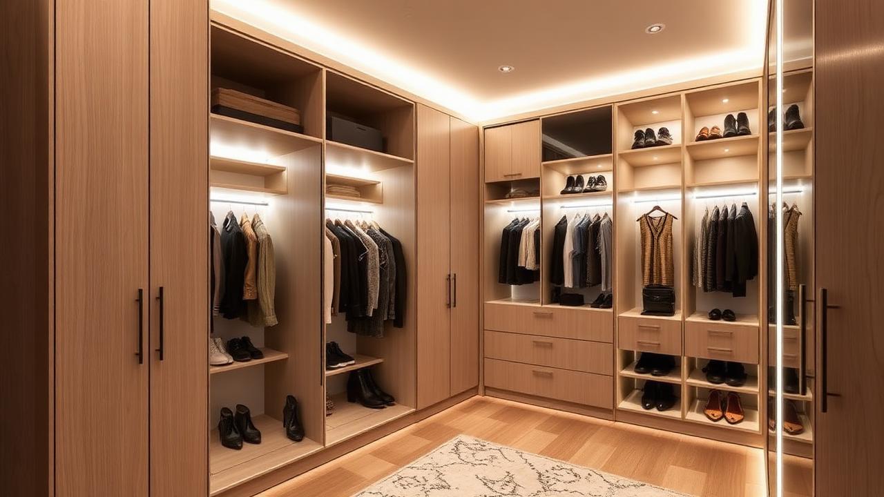 Dressing sur Mesure en Tunisie : Aménagement, Prix & Conseils - Guide complet décoration intérieure Tunisie - Conseils meubles et aménagement