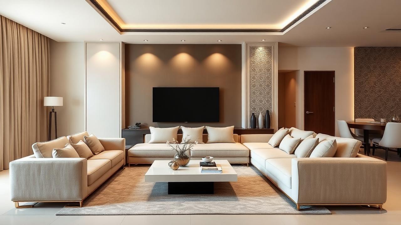 Salon Moderne Tunisien : 10 Idées d'Aménagement Tendance 2026 - Guide complet décoration intérieure Tunisie - Conseils meubles et aménagement