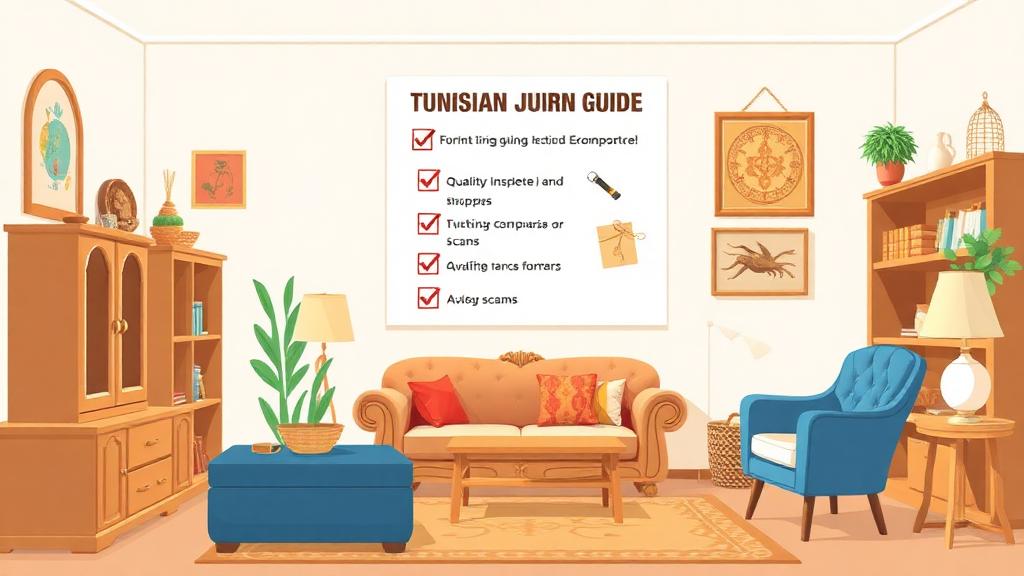 Shopping meubles en Tunisie : éviter les pièges et bien acheter - Guide d'achat décoration Tunisie - Guide conseils meubles et aménagement intérieur