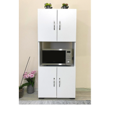 Armoire de Cuisine 4 Portes avec Espace Micro-ondes