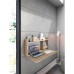 Bureau mural en bois MDF stratifié – Finition chêne