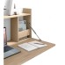 Bureau mural en bois MDF stratifié – Finition chêne
