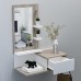 Meuble d’entrée Suspendu avec Miroir et Tiroir 