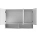 Meuble mural multiusage 3 portes avec niche – Modèle Milão (Blanc)