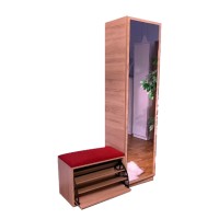 Banc À Chaussures + Colonne De Rangement Multi-Usage Direct Usine